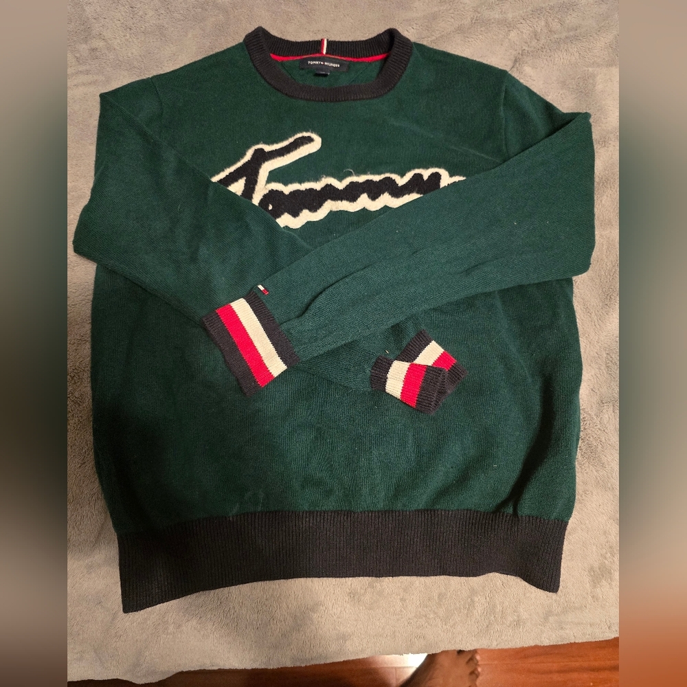 Tommy Hilfiger Dark Green Crewneck Sweater